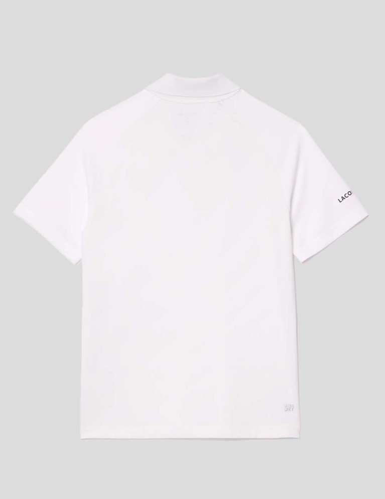 T-shirt LACOSTE original fit graphic polo blanc